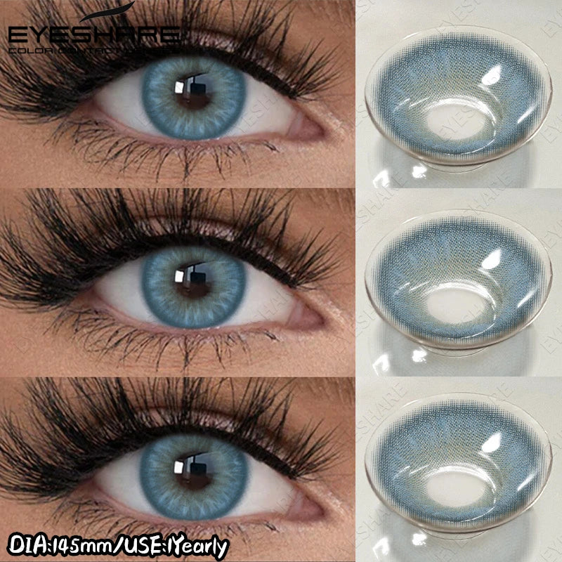 EYESHARE New Colored Contact Lenses Natural Gray Eye Lenses Brown Contacts Blue Pupils Lenses Fast Delivery Green Eye Lens