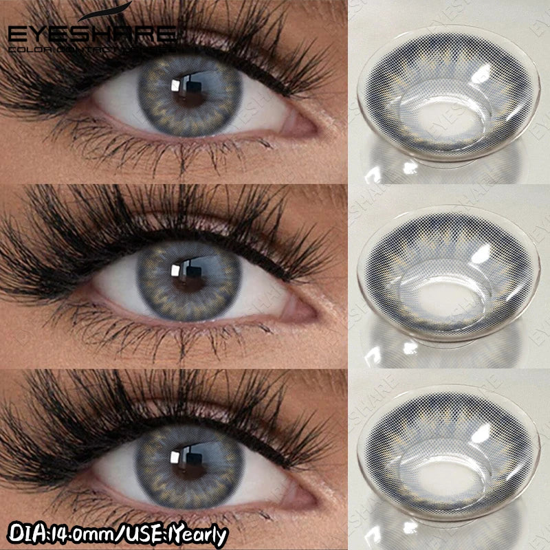 EYESHARE New Colored Contact Lenses Natural Gray Eye Lenses Brown Contacts Blue Pupils Lenses Fast Delivery Green Eye Lens