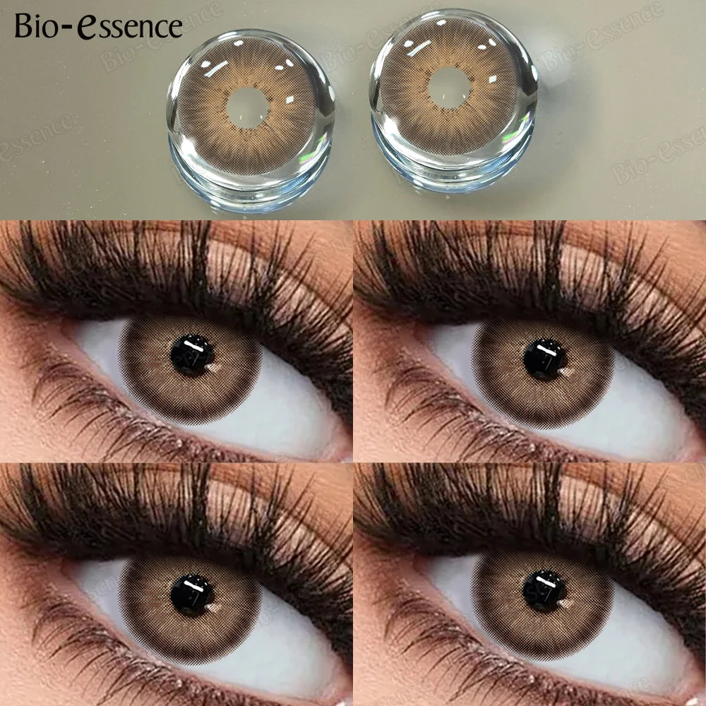 Bio-essence Color Contact PATTAYA Blue Lenses Big Eyes Black Lenses Beauty Pupils Cosmetic Brown Color Lens Gray Natural Yearly