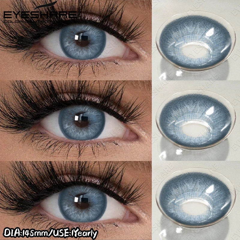EYESHARE New Colored Contact Lenses Natural Gray Eye Lenses Brown Contacts Blue Pupils Lenses Fast Delivery Green Eye Lens