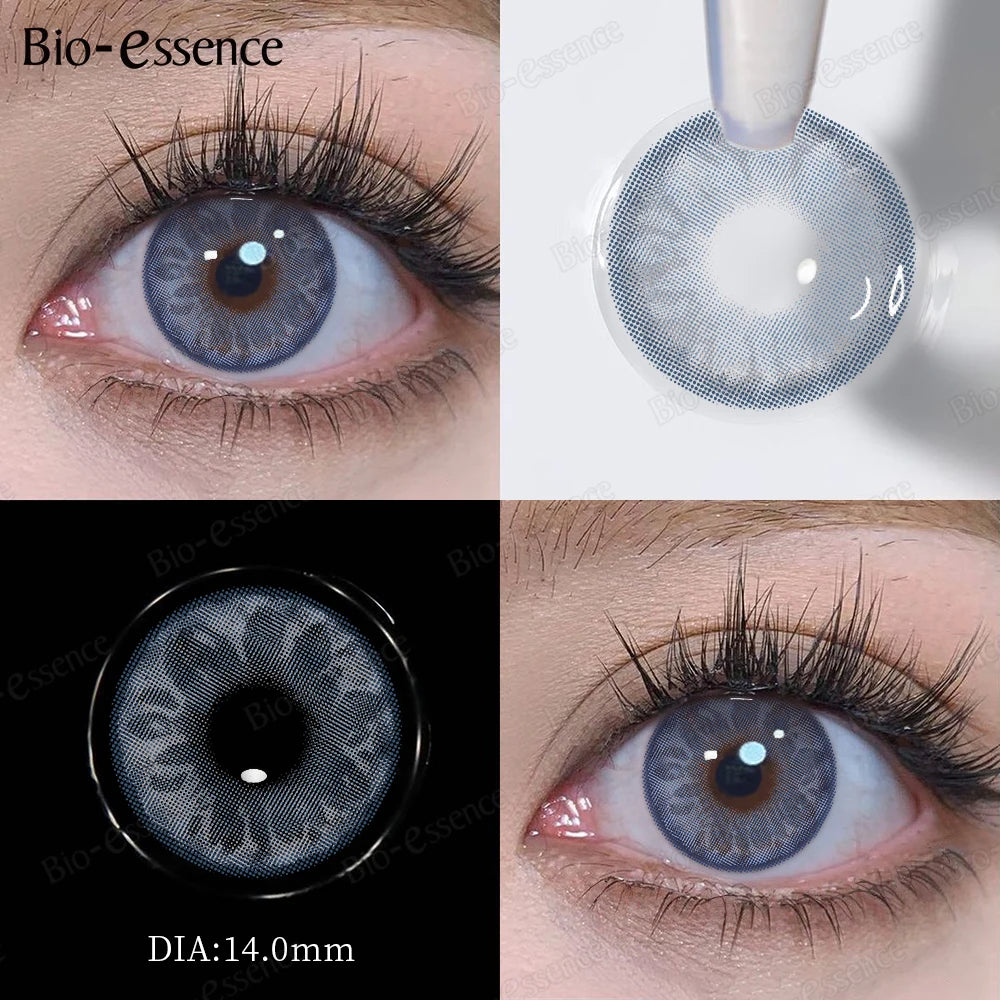Bio-essence Color Contact PATTAYA Blue Lenses Big Eyes Black Lenses Beauty Pupils Cosmetic Brown Color Lens Gray Natural Yearly