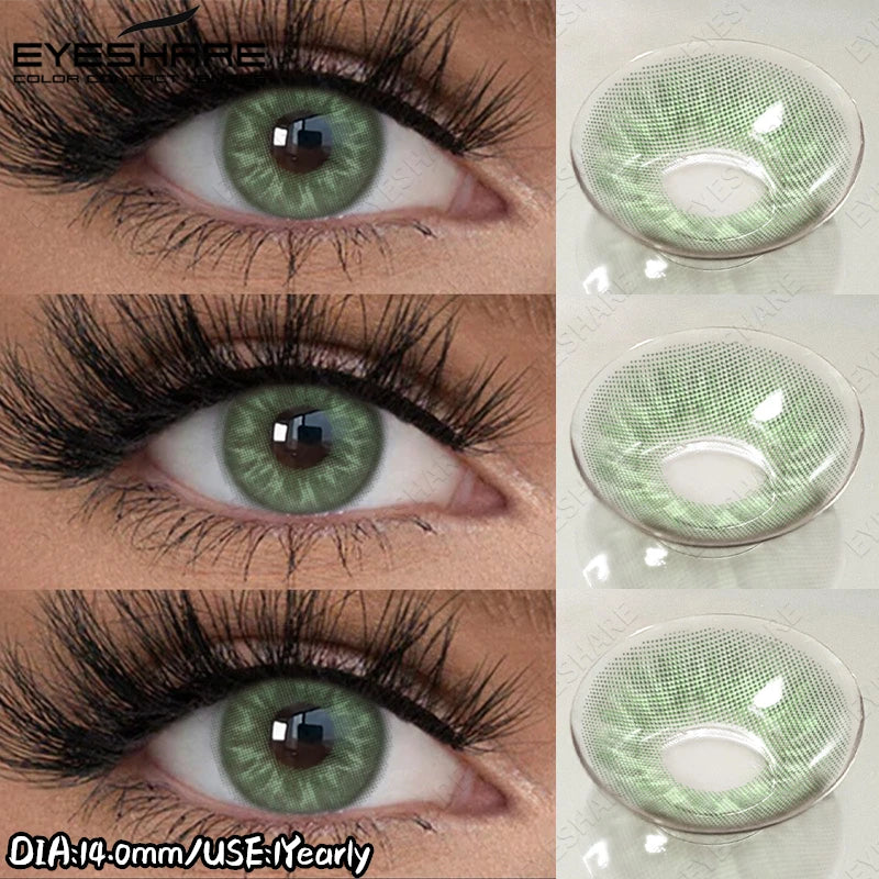 EYESHARE New Colored Contact Lenses Natural Gray Eye Lenses Brown Contacts Blue Pupils Lenses Fast Delivery Green Eye Lens