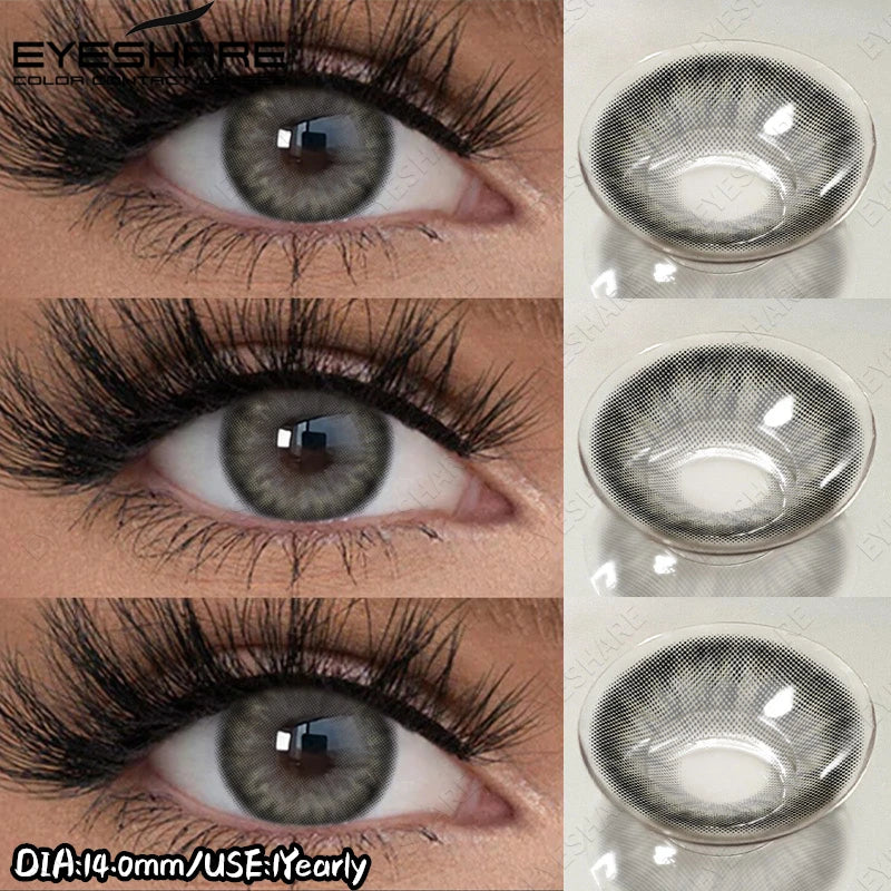 EYESHARE New Colored Contact Lenses Natural Gray Eye Lenses Brown Contacts Blue Pupils Lenses Fast Delivery Green Eye Lens