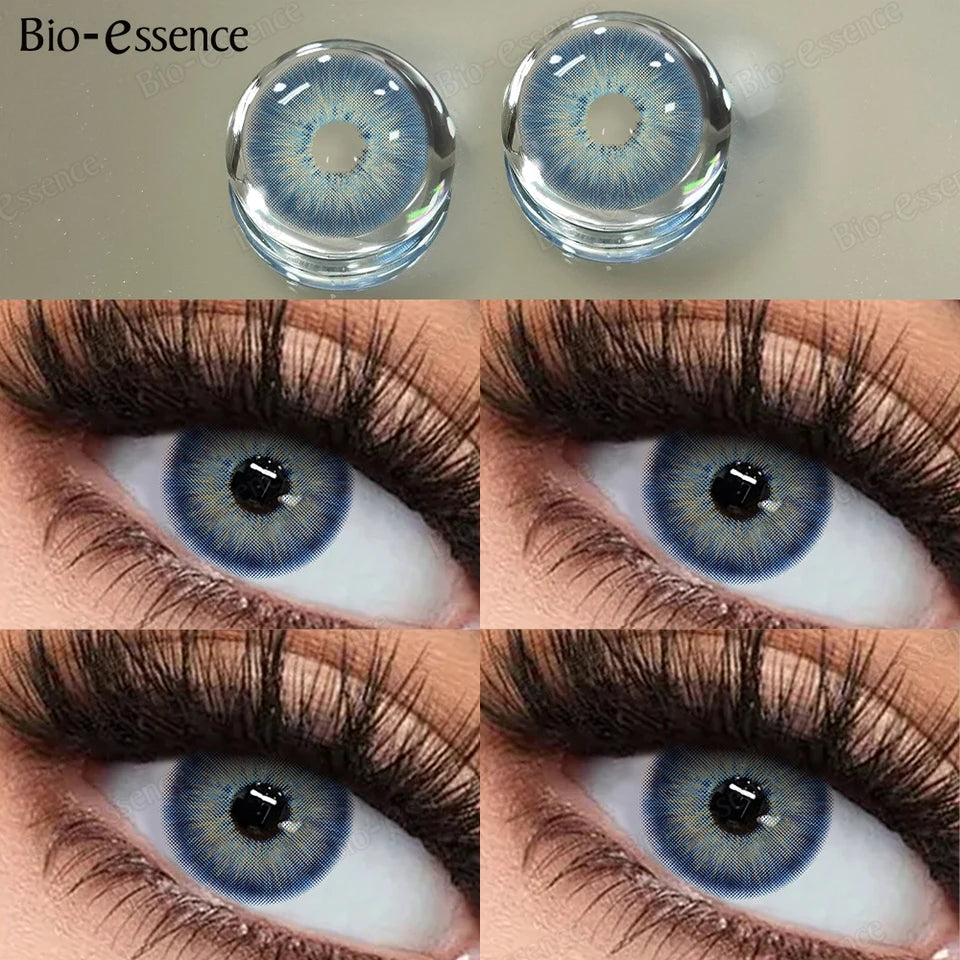 Bio-essence Color Contact PATTAYA Blue Lenses Big Eyes Black Lenses Beauty Pupils Cosmetic Brown Color Lens Gray Natural Yearly
