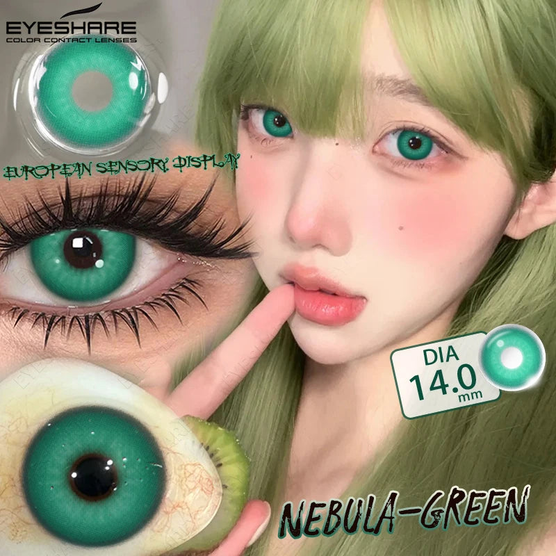 EYESHARE Anime Purple Lenses Color Contact Lenses for Cosplay Pink Cute Contact Red Lenses for Halloween Blue Colored Pupils Y2K