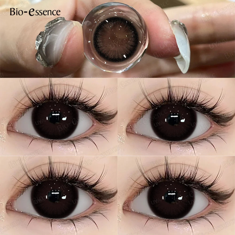 Bio-essence Color Contact PATTAYA Blue Lenses Big Eyes Black Lenses Beauty Pupils Cosmetic Brown Color Lens Gray Natural Yearly