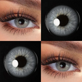 Lalens 14.0mm Small Pupil Natural Sin Blue Green Colored Contact Lenses Half Yearly Soft Lens Fashion Cosmetic Eyewear Contacts