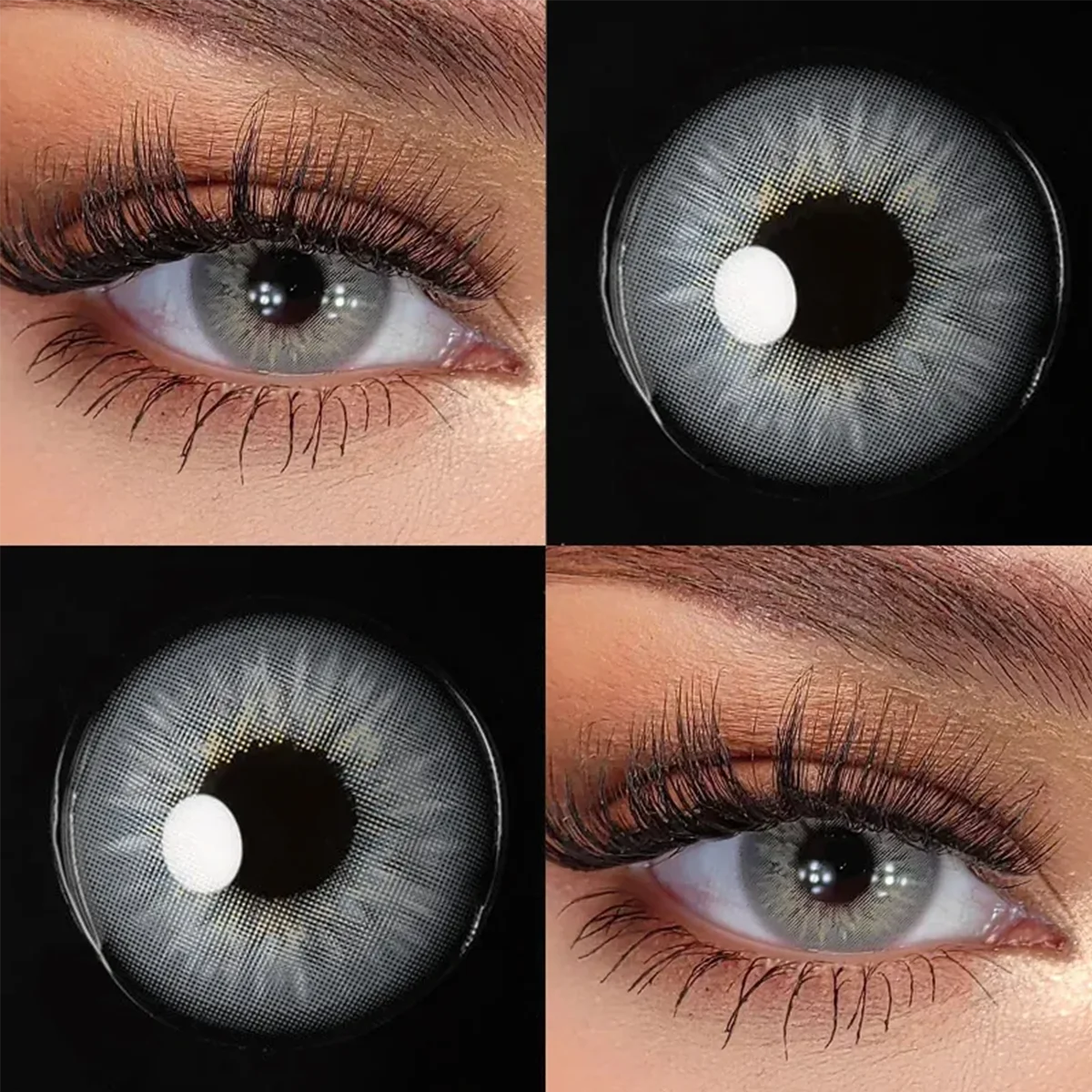 Lalens 14.0mm Small Pupil Natural Sin Blue Green Colored Contact Lenses Half Yearly Soft Lens Fashion Cosmetic Eyewear Contacts