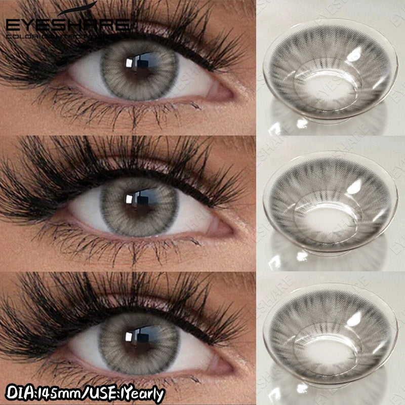 EYESHARE New Colored Contact Lenses Natural Gray Eye Lenses Brown Contacts Blue Pupils Lenses Fast Delivery Green Eye Lens