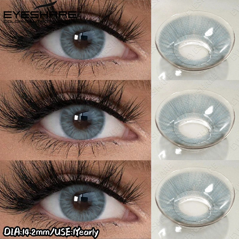 EYESHARE New Colored Contact Lenses Natural Gray Eye Lenses Brown Contacts Blue Pupils Lenses Fast Delivery Green Eye Lens