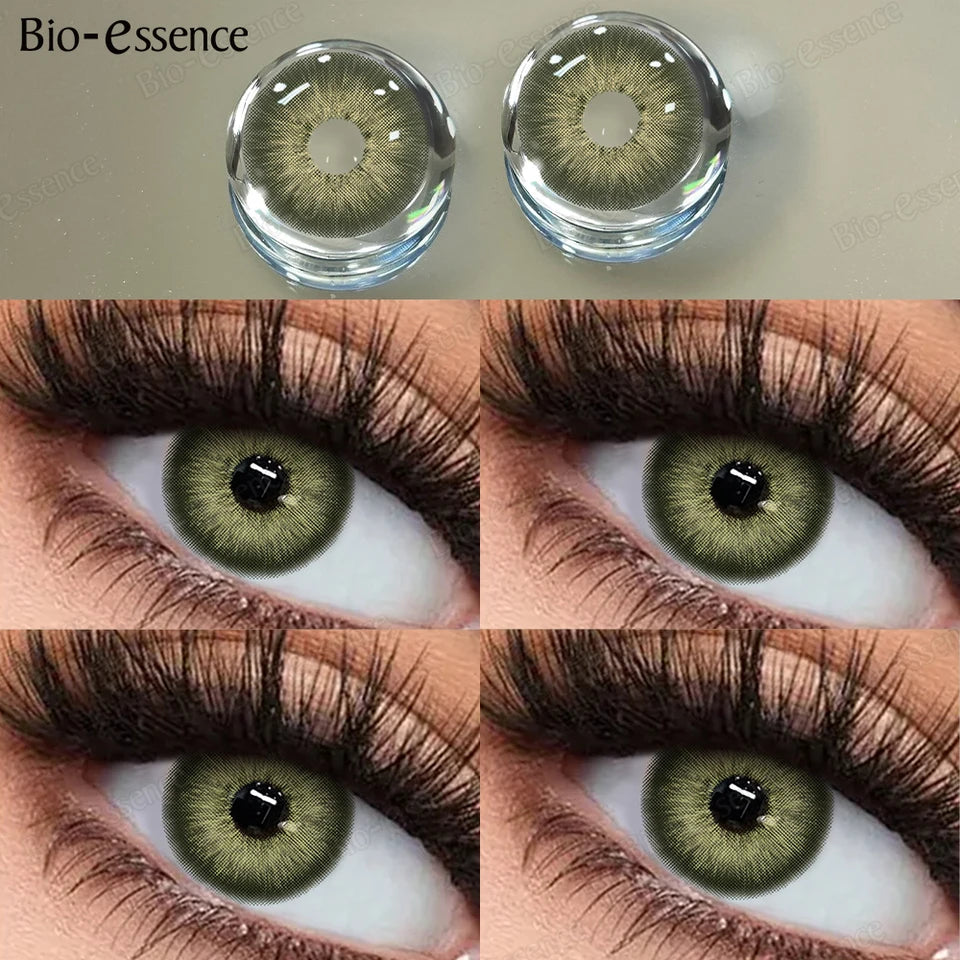 Bio-essence Color Contact PATTAYA Blue Lenses Big Eyes Black Lenses Beauty Pupils Cosmetic Brown Color Lens Gray Natural Yearly