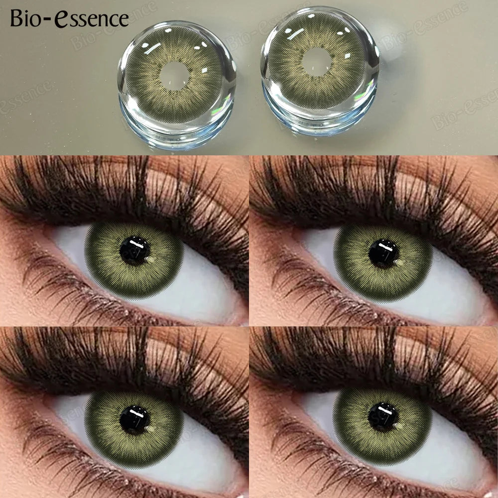 Bio-essence Color Contact PATTAYA Blue Lenses Big Eyes Black Lenses Beauty Pupils Cosmetic Brown Color Lens Gray Natural Yearly