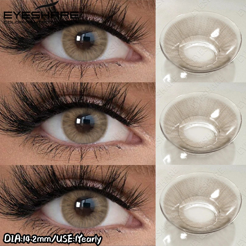 EYESHARE New Colored Contact Lenses Natural Gray Eye Lenses Brown Contacts Blue Pupils Lenses Fast Delivery Green Eye Lens