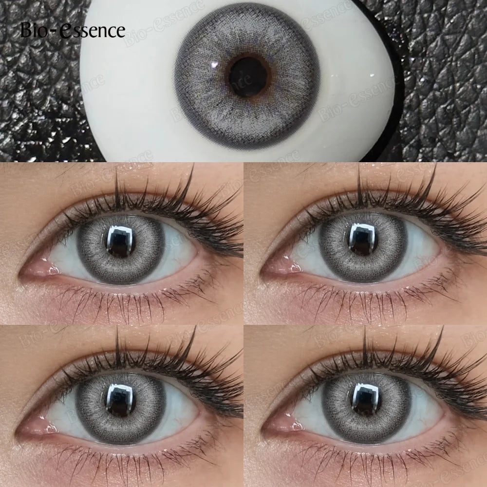 Bio-essence Color Contact PATTAYA Blue Lenses Big Eyes Black Lenses Beauty Pupils Cosmetic Brown Color Lens Gray Natural Yearly