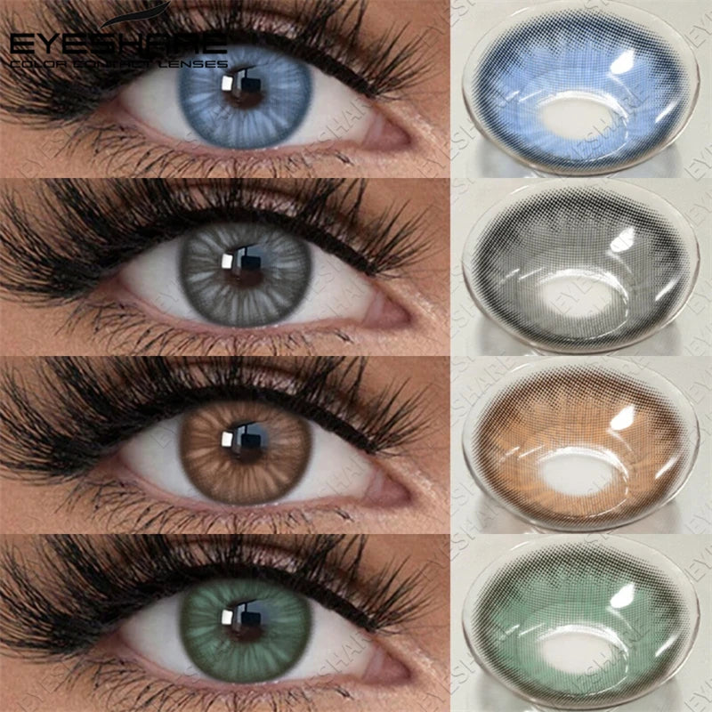 EYESHARE New Colored Contact Lenses Natural Gray Eye Lenses Brown Contacts Blue Pupils Lenses Fast Delivery Green Eye Lens