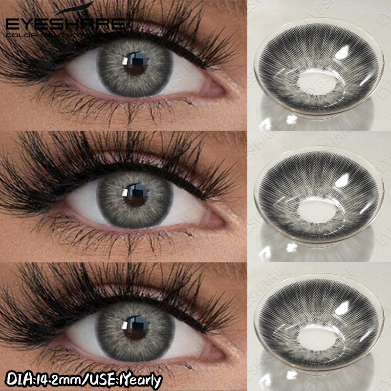 EYESHARE New Colored Contact Lenses Natural Gray Eye Lenses Brown Contacts Blue Pupils Lenses Fast Delivery Green Eye Lens