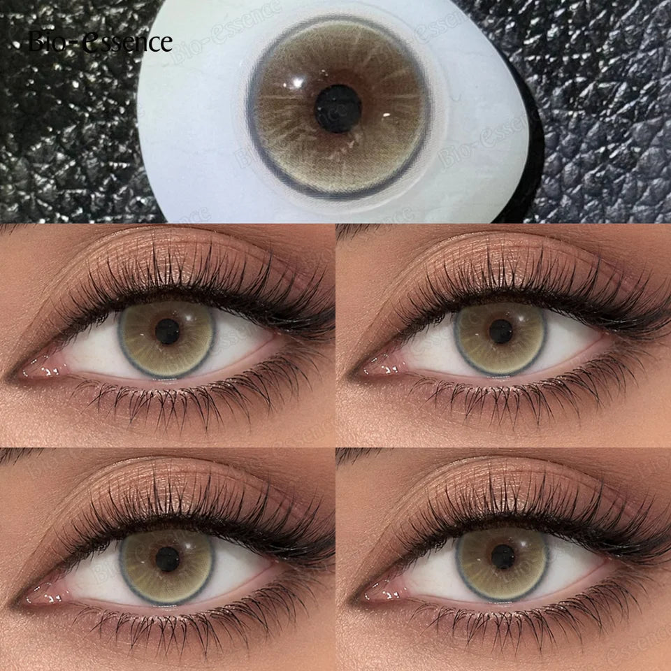 Bio-essence Color Contact PATTAYA Blue Lenses Big Eyes Black Lenses Beauty Pupils Cosmetic Brown Color Lens Gray Natural Yearly