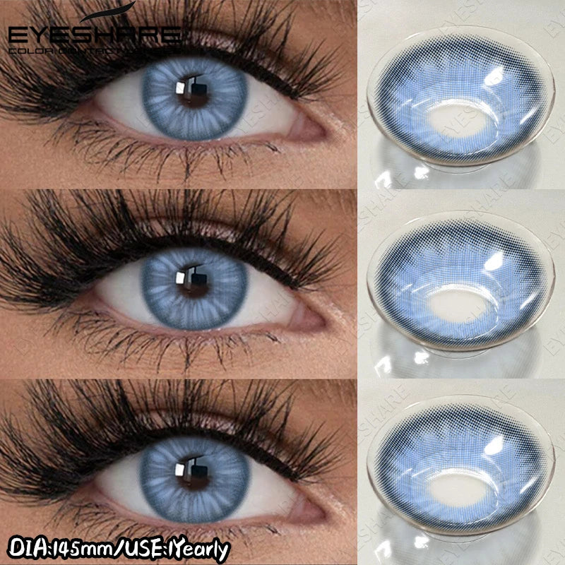EYESHARE New Colored Contact Lenses Natural Gray Eye Lenses Brown Contacts Blue Pupils Lenses Fast Delivery Green Eye Lens