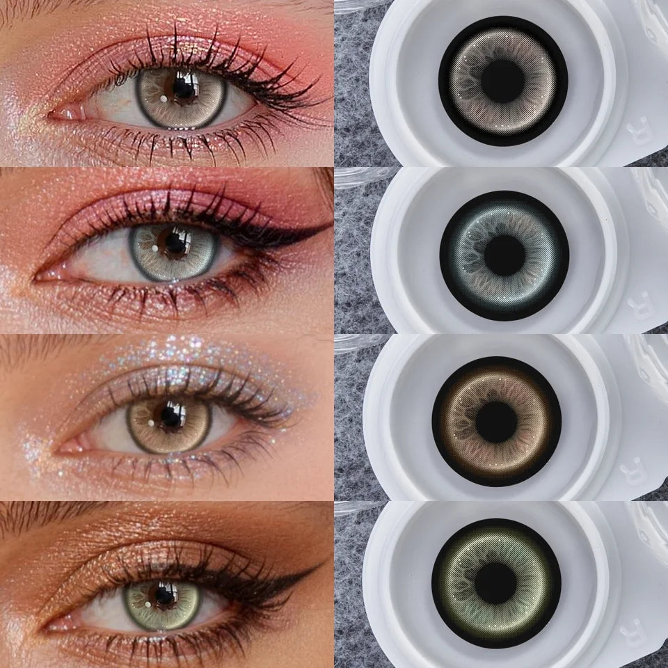 Lalens Viva Blue Green 14.5mm Enlarging Effect 6 Months Colored Contact Lenses Fashion Soft Lens For Daily Makeup Eye Contacts