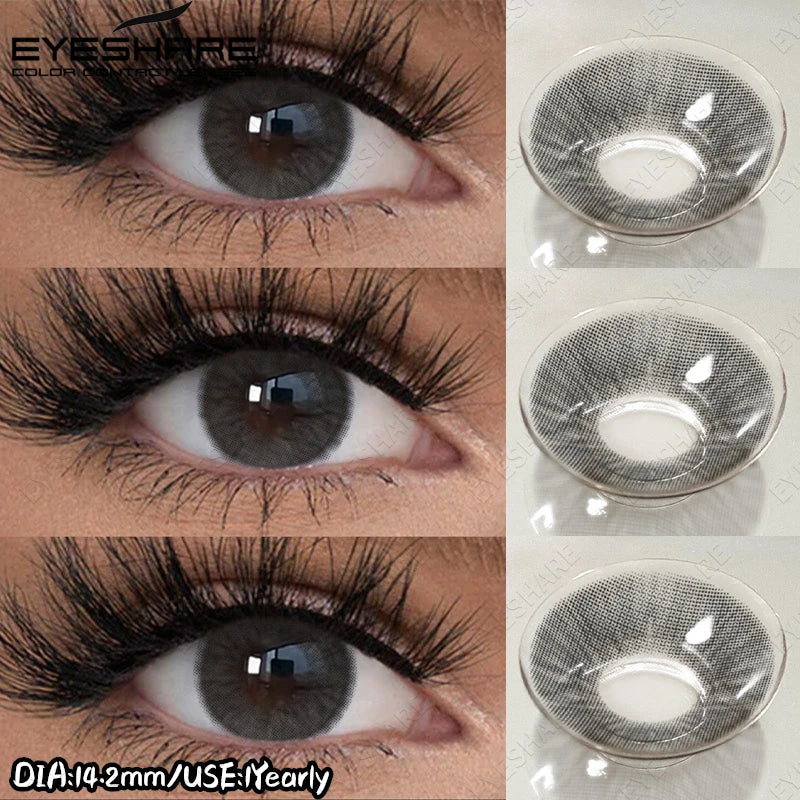 EYESHARE New Colored Contact Lenses Natural Gray Eye Lenses Brown Contacts Blue Pupils Lenses Fast Delivery Green Eye Lens