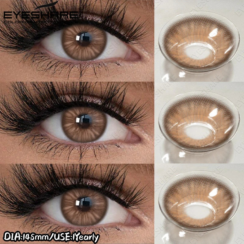 EYESHARE New Colored Contact Lenses Natural Gray Eye Lenses Brown Contacts Blue Pupils Lenses Fast Delivery Green Eye Lens