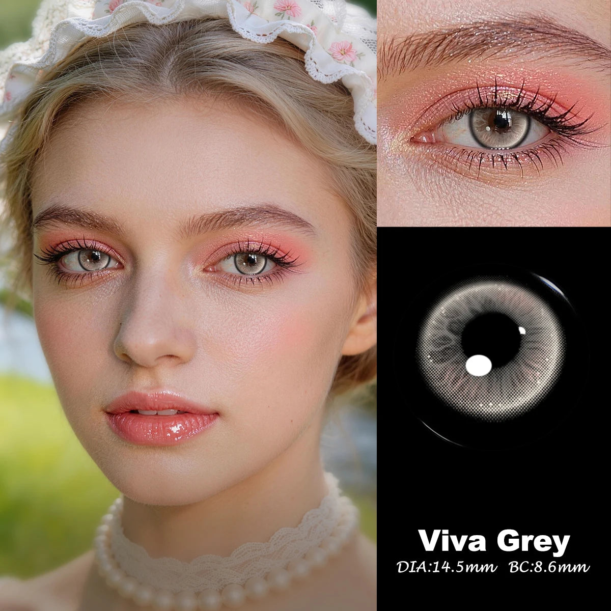 Lalens Viva Blue Green 14.5mm Enlarging Effect 6 Months Colored Contact Lenses Fashion Soft Lens For Daily Makeup Eye Contacts