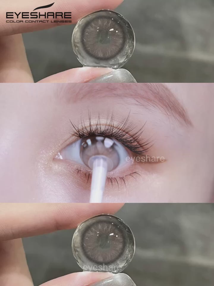 EYESHARE 1 Pair Colored Contact Lenses Gray Pupils Lens Brown Makeup Lenses Blue Lenses Fashion Green Contact for Eyes Yearly